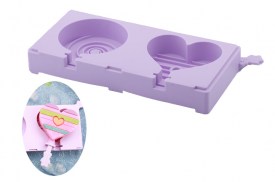 Molde silicona helado circulo corazon